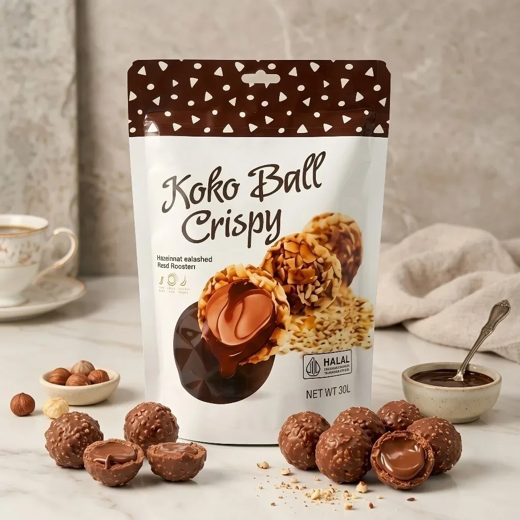 Koko Ball Crispy Chocolate 30g | Crunchy Chocolate Wafer Snack