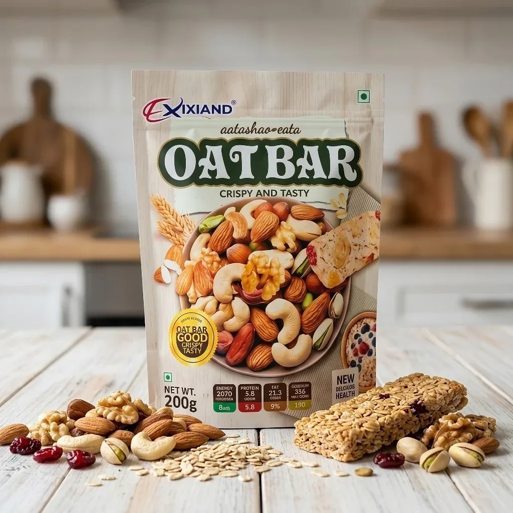Oat Bar 200g | Crispy Oat & Nut Energy Snack with Chocolate